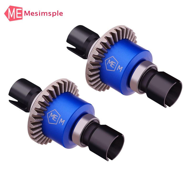Mesimsple 2 قطعة Alum H16BM ترس تفاضلي أمامي وخلفي لـ MJX Hyper go 1/16 H16BM H16207 16208 16209 16210 H16 1/14 14301 14302 14209 14210 H14BM سلسلة ترقيات الجزء الأزرق - Image 3